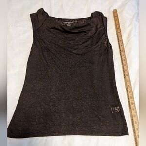 Women's Brown Sleeveless Top
